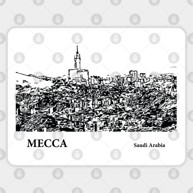 Mecca Saudi Arabia Sticker by Lakeric